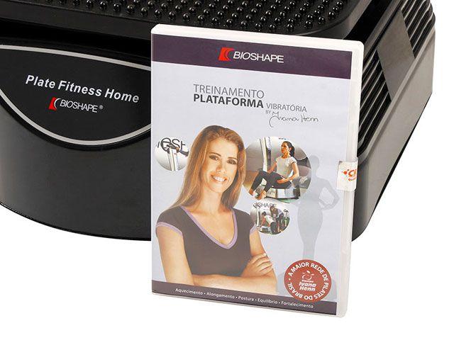 #letsmove フィットネス DVD 60分 Plataforma Vibratória Bioshape Plate Fitness Home - KLH M8 com DVD